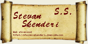 Stevan Skenderi vizit kartica